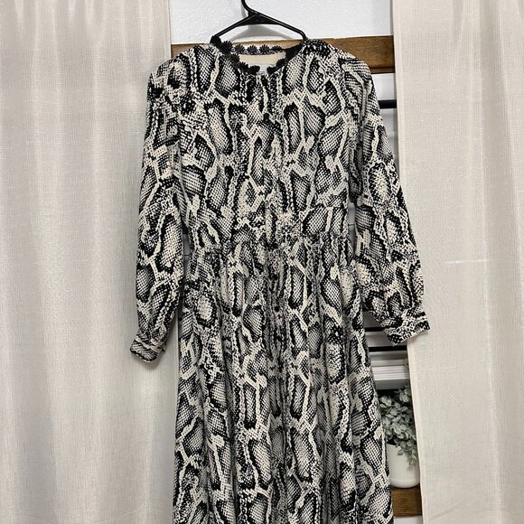 Dainty Jewell's Snake Print Dress - Picture 1 of 5